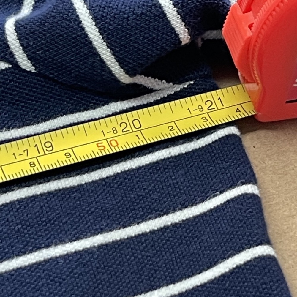 Polo Ralph‎ Lauren Mens Large Navy/White Stripe Pony Pique Rugby Golf Preppy - Picture 6 of 11